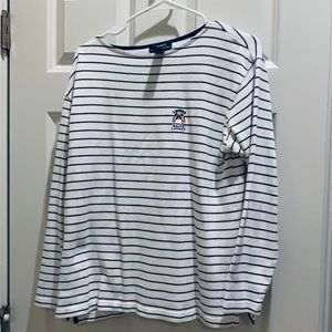 Vintage Lauren Ralph Lauren Striped Top L white